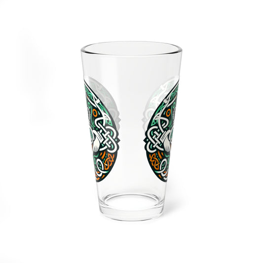 Celtic Crown Mixing Glass — 16oz Irish Knot Pint Glass