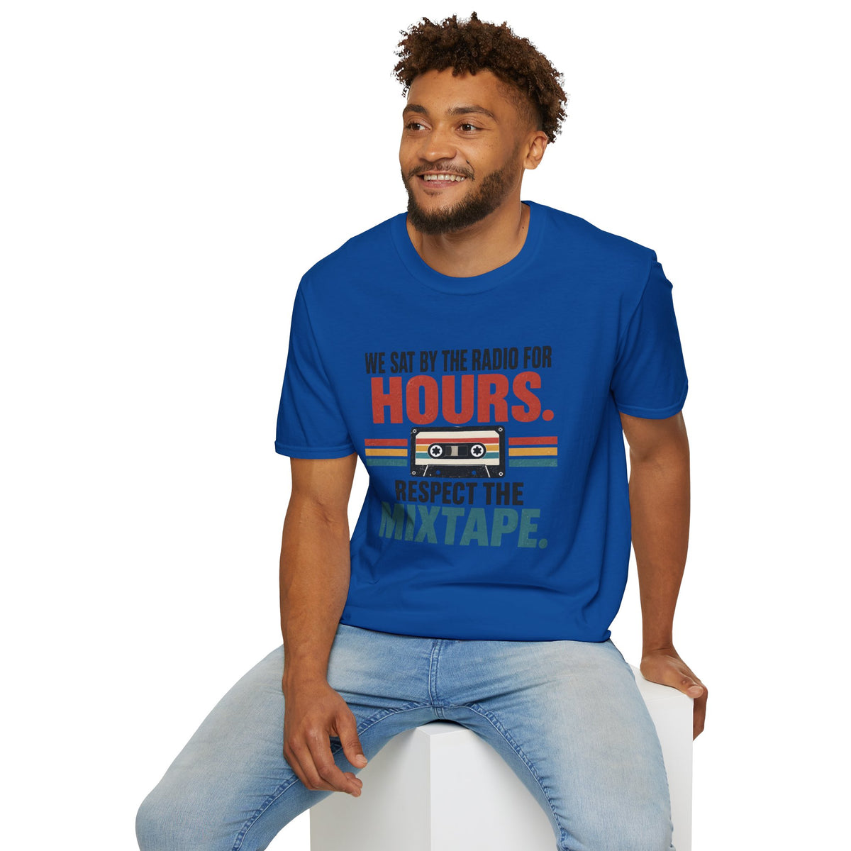 Retro Mixtape T-Shirt – "We Sat by the Radio for Hours. Respect the Mixtape." Unisex Shirt