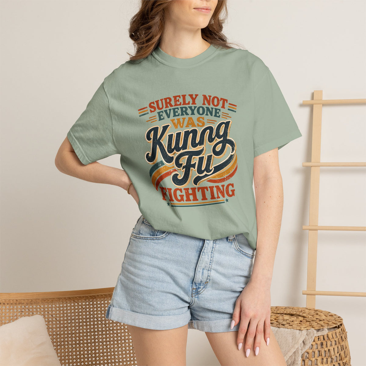 Unisex Garment-Dyed T-shirt Kung fu fighting tee
