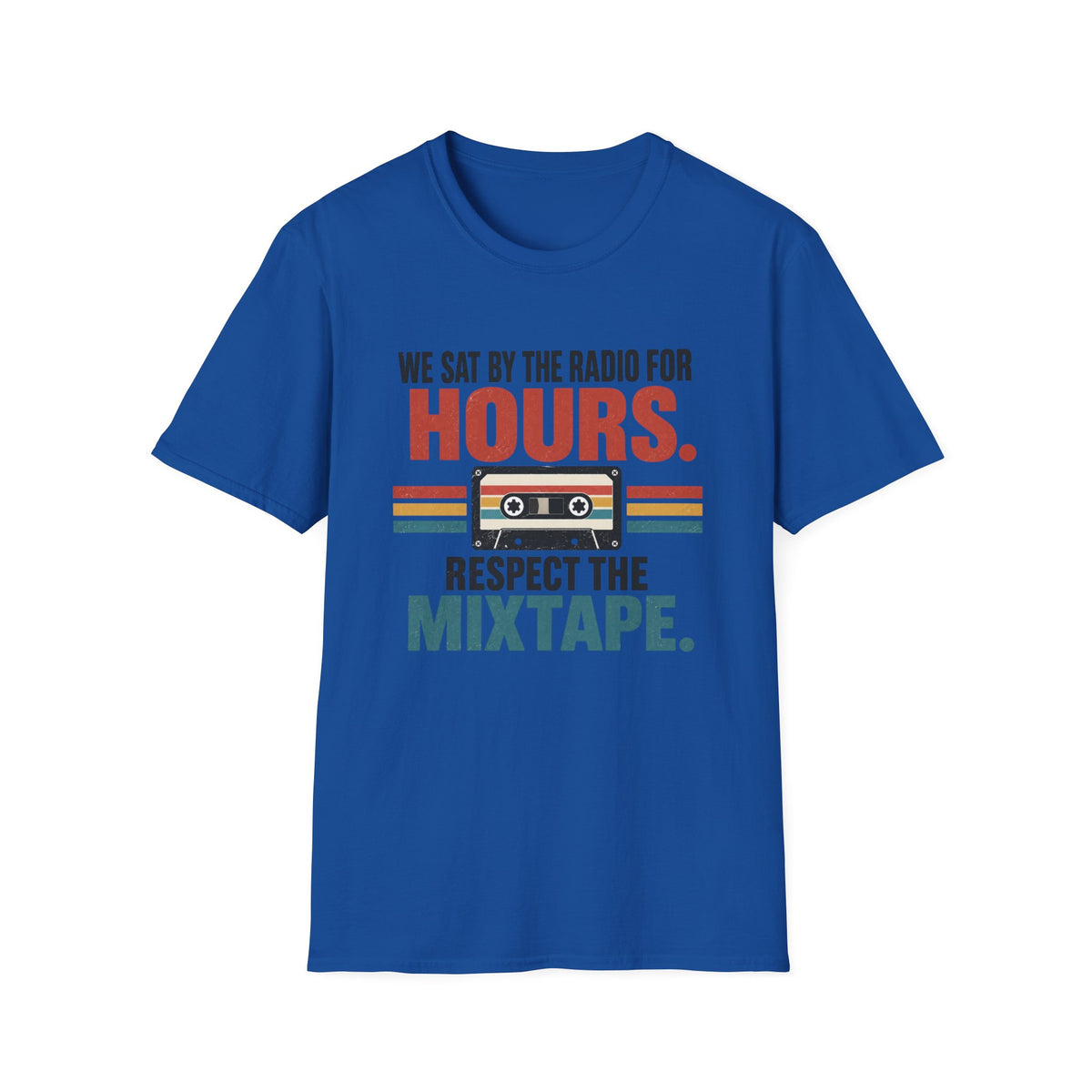 Retro Mixtape T-Shirt – "We Sat by the Radio for Hours. Respect the Mixtape." Unisex Shirt