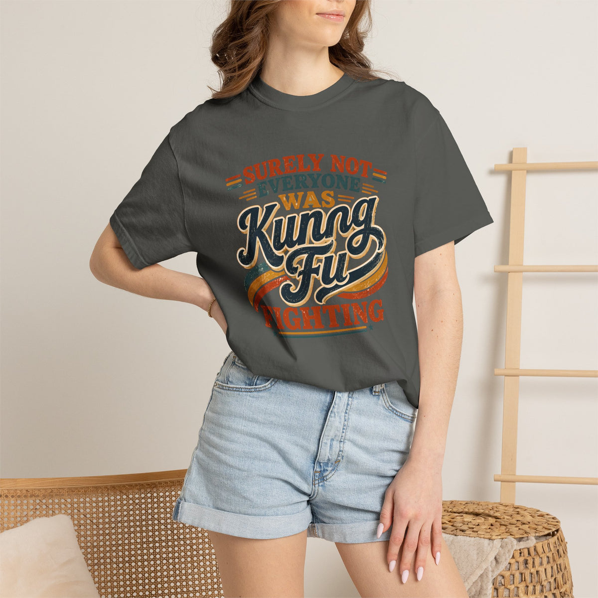 Unisex Garment-Dyed T-shirt Kung fu fighting tee