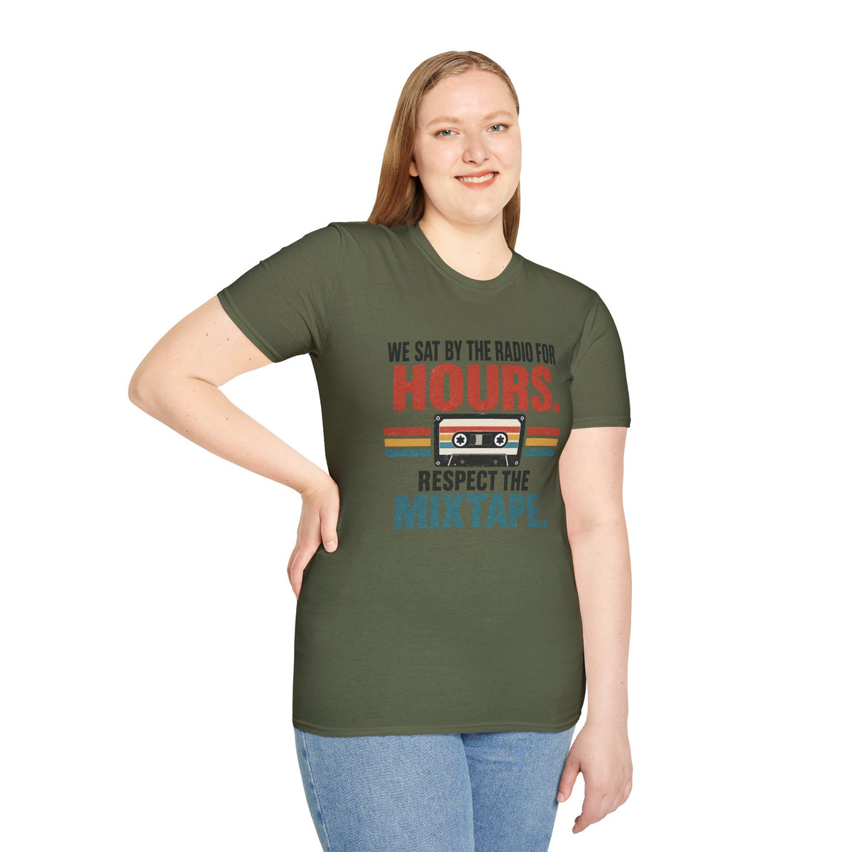 Retro Mixtape T-Shirt – "We Sat by the Radio for Hours. Respect the Mixtape." Unisex Shirt