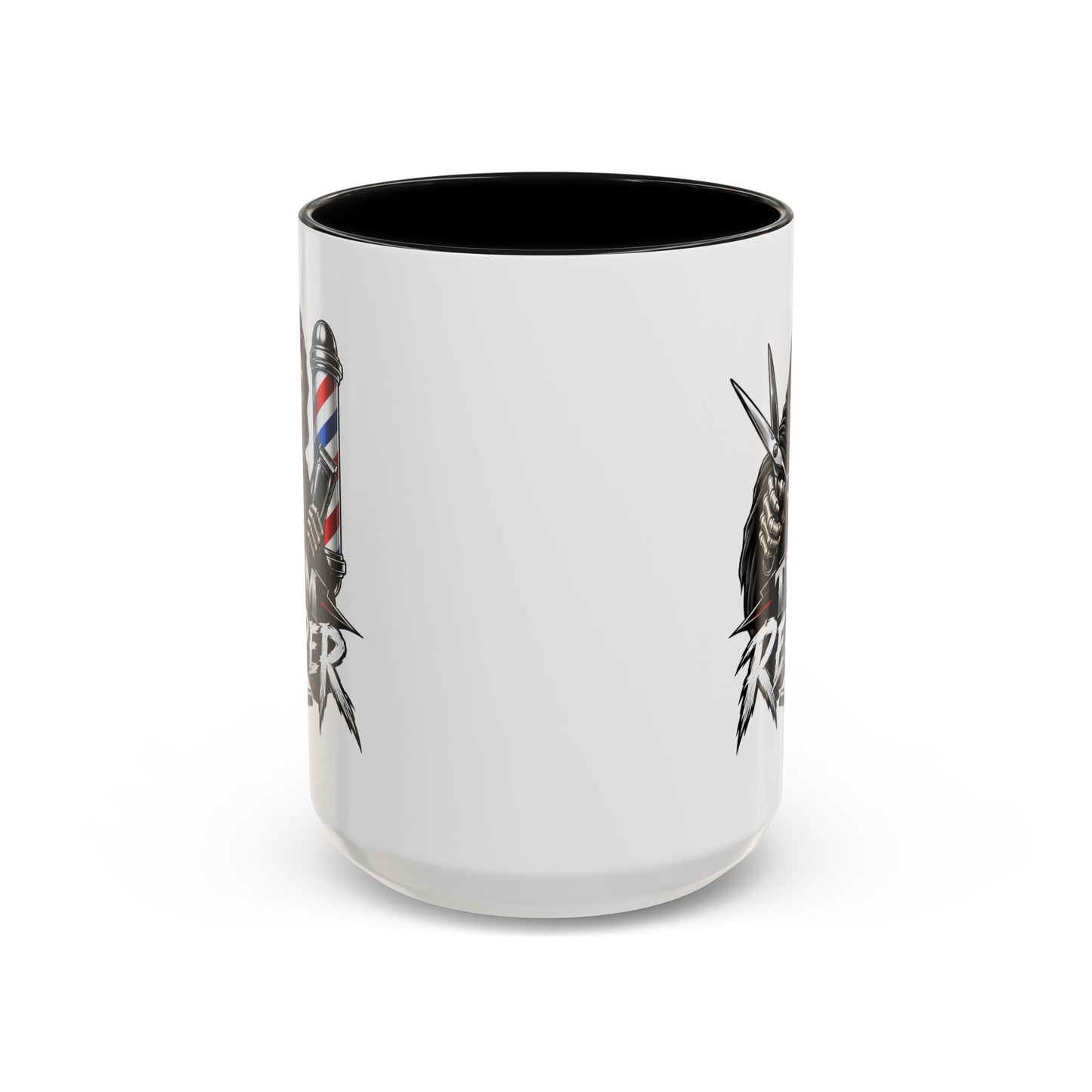 Barber 'Trim Reaper' Accent Coffee Mug – 11/15oz Gift for Barbers & Stylists