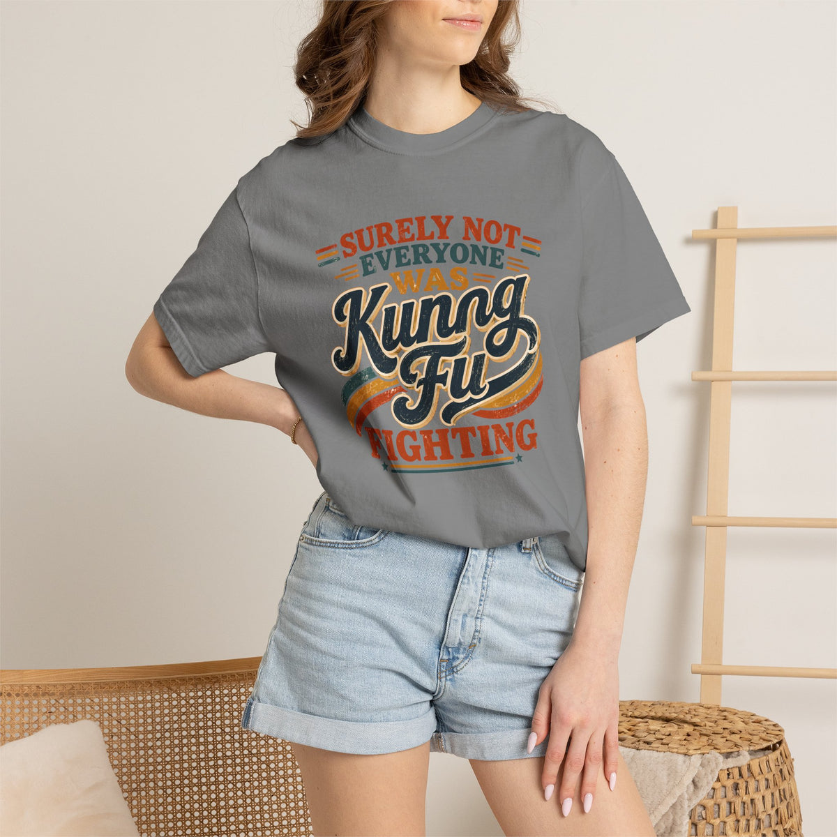 Unisex Garment-Dyed T-shirt Kung fu fighting tee