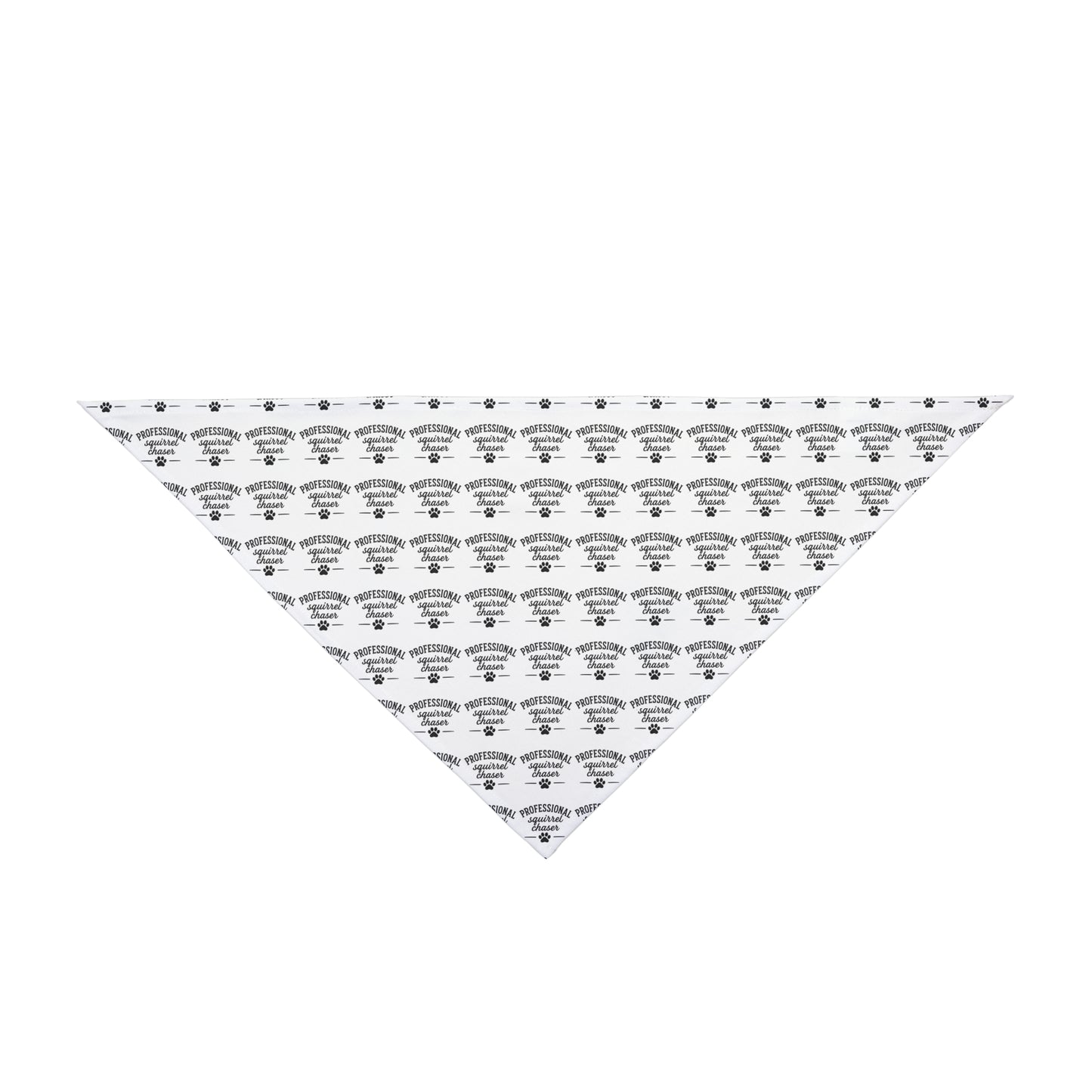 Pet Bandana Repeating Neutral Design for Dogs Professional Squirrel Chaser