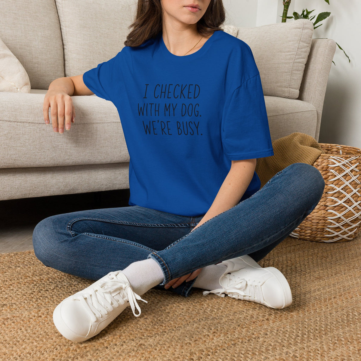 Unisex Softstyle T-Shirt I checked with my dog we’re busy