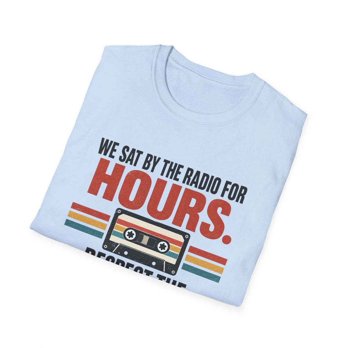 Retro Mixtape T-Shirt – "We Sat by the Radio for Hours. Respect the Mixtape." Unisex Shirt