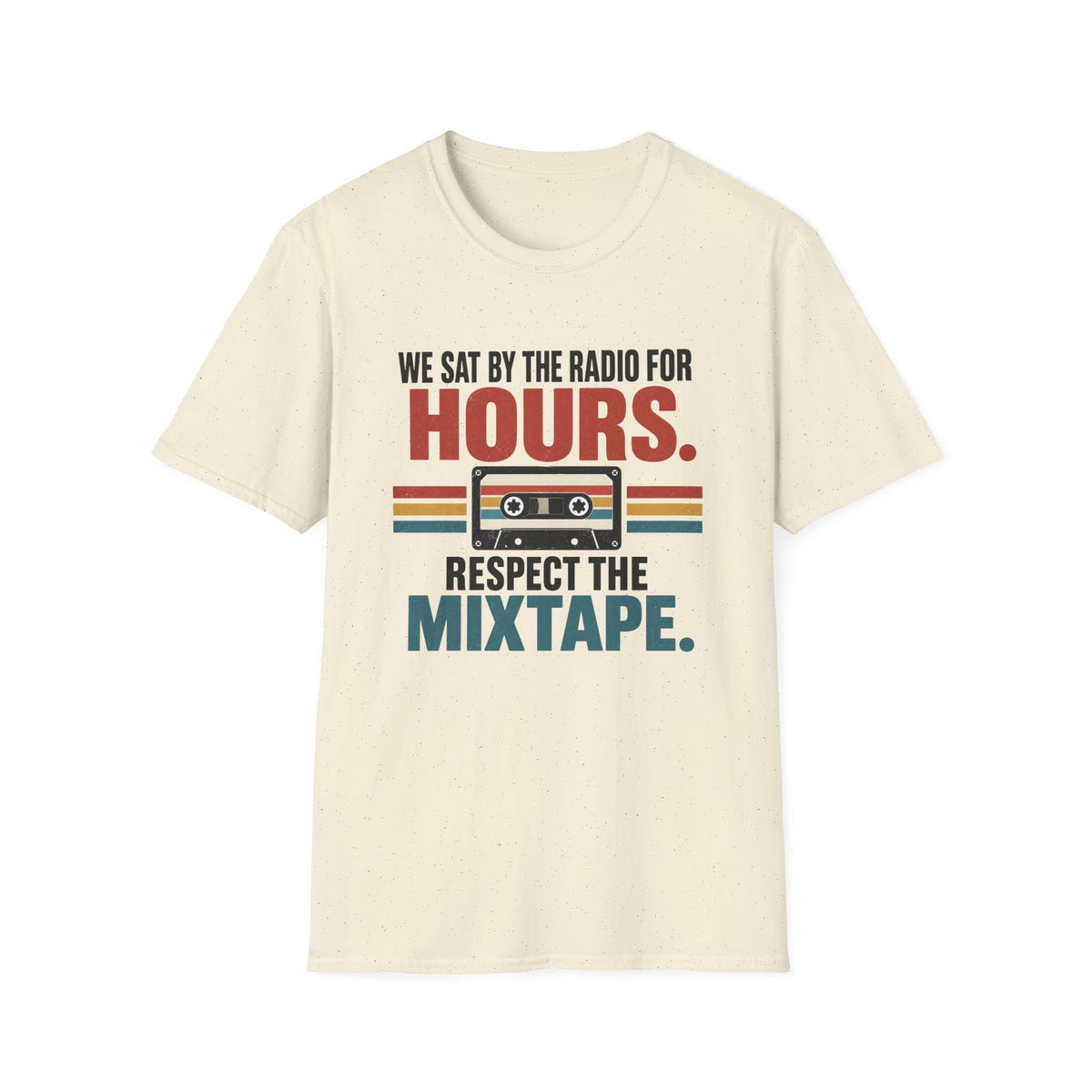 Retro Mixtape T-Shirt – "We Sat by the Radio for Hours. Respect the Mixtape." Unisex Shirt