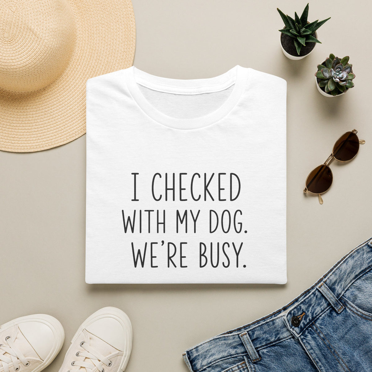 Unisex Softstyle T-Shirt I checked with my dog we’re busy
