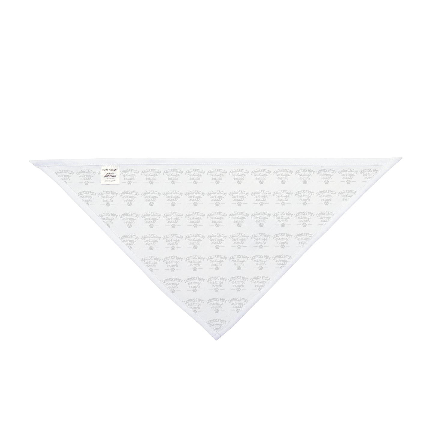 Pet Bandana Repeating Neutral Design for Dogs Professional Squirrel Chaser