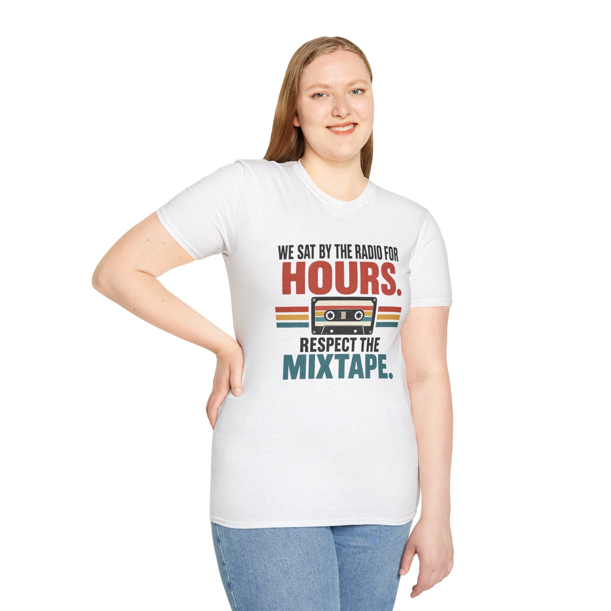 Retro Mixtape T-Shirt – "We Sat by the Radio for Hours. Respect the Mixtape." Unisex Shirt