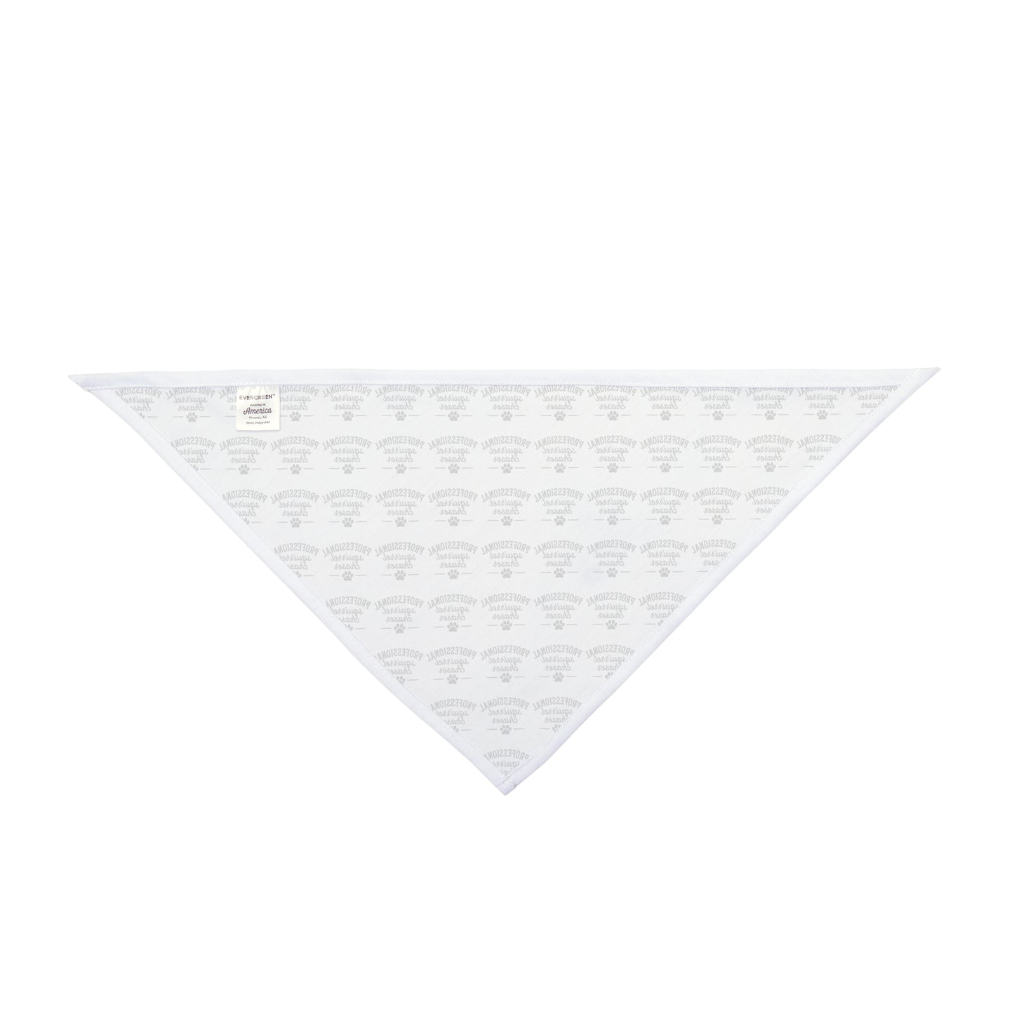 Pet Bandana Repeating Neutral Design for Dogs Professional Squirrel Chaser