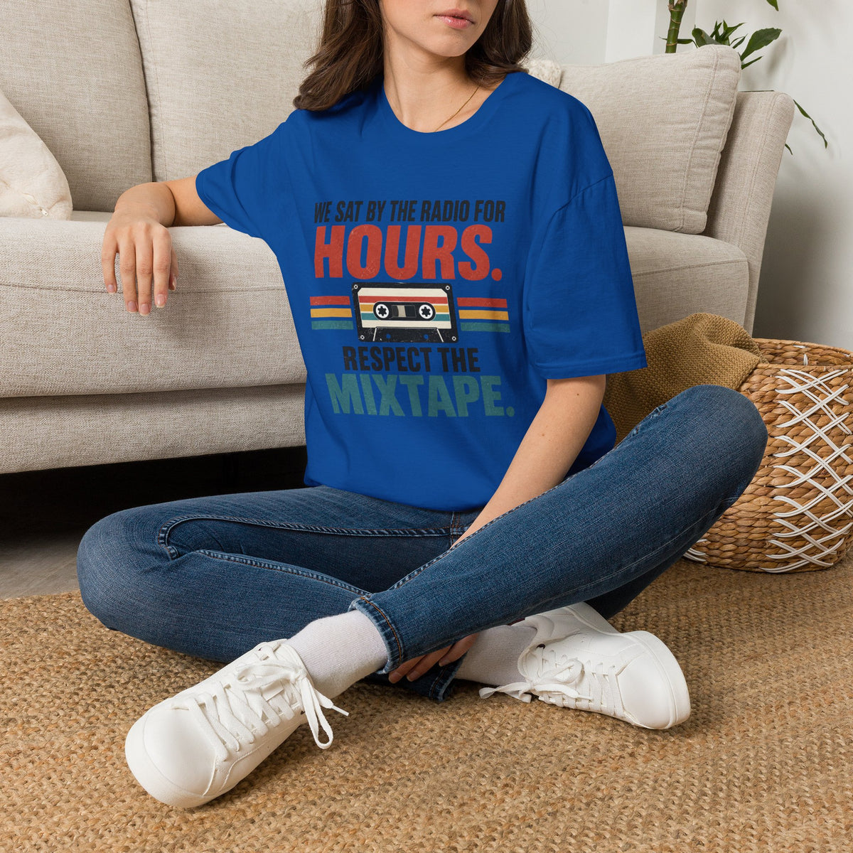 Retro Mixtape T-Shirt – "We Sat by the Radio for Hours. Respect the Mixtape." Unisex Shirt