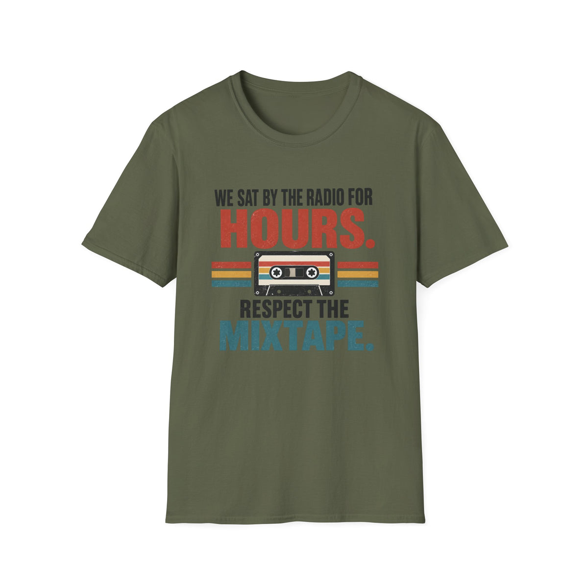 Retro Mixtape T-Shirt – "We Sat by the Radio for Hours. Respect the Mixtape." Unisex Shirt