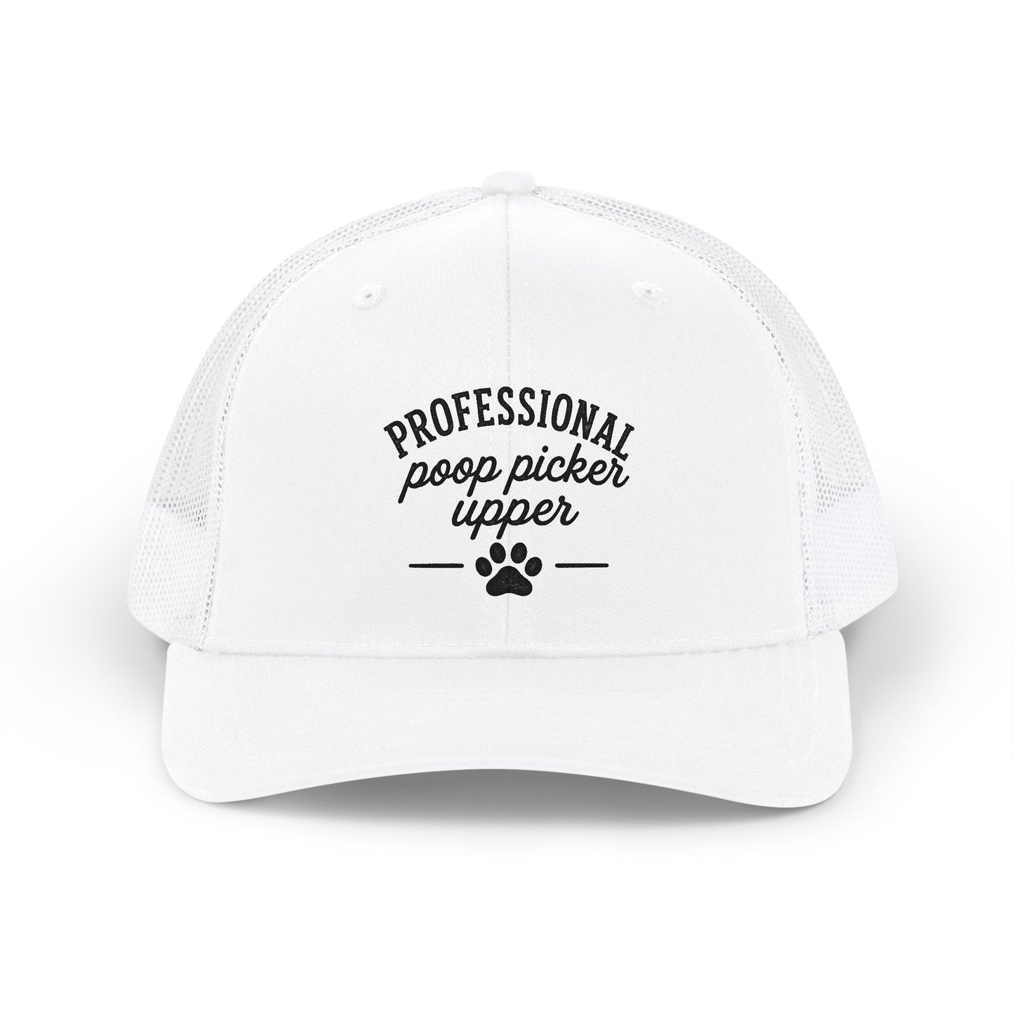 Trucker Cap — "Professional Poop Picker Upper" Dog Lover Snapback