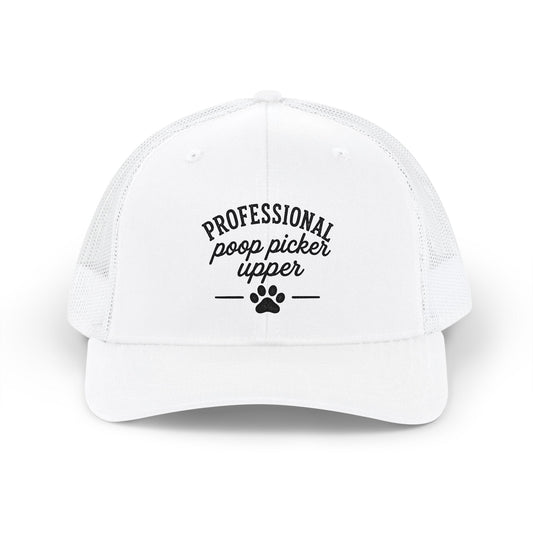 Trucker Cap Professional Poop Picker Upper Dog Lover Snapback Hat