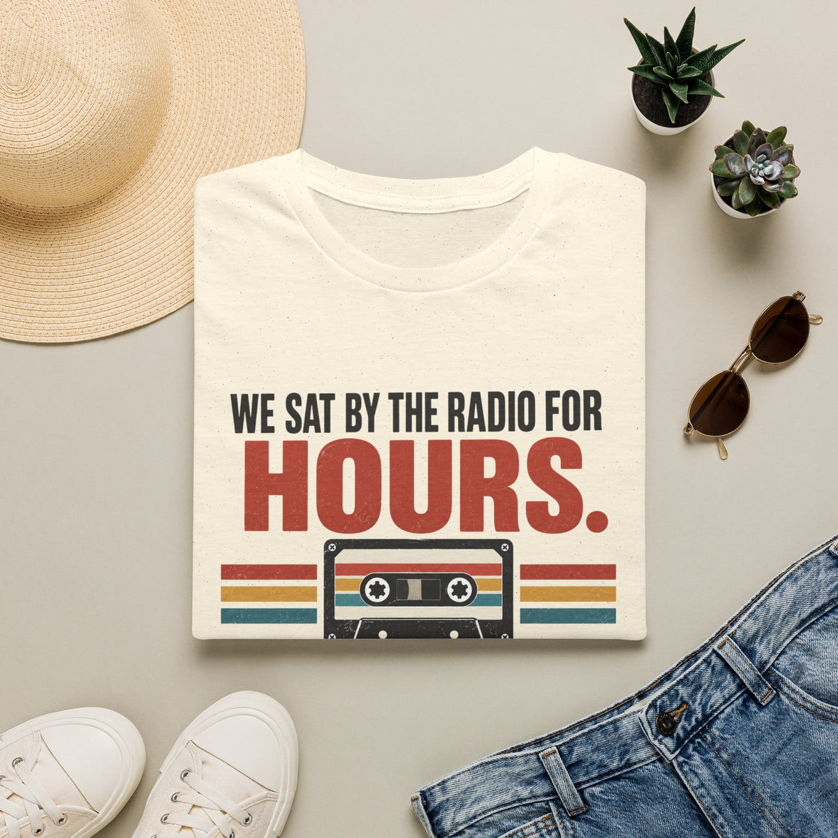 Retro Mixtape T-Shirt – "We Sat by the Radio for Hours. Respect the Mixtape." Unisex Shirt