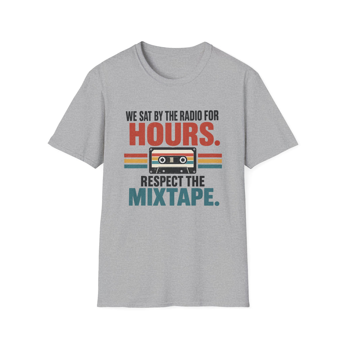 Retro Mixtape T-Shirt – "We Sat by the Radio for Hours. Respect the Mixtape." Unisex Shirt