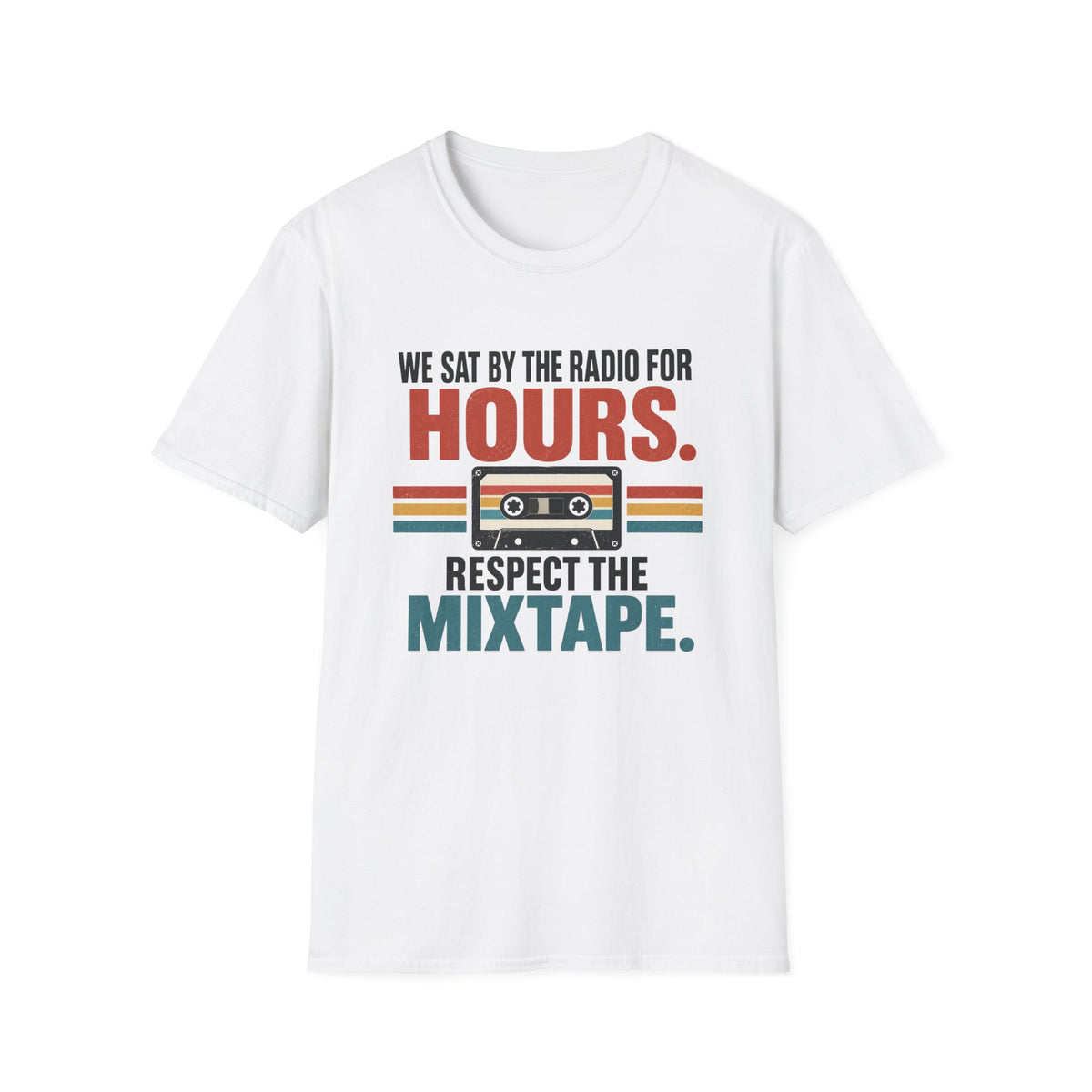 Retro Mixtape T-Shirt – "We Sat by the Radio for Hours. Respect the Mixtape." Unisex Shirt