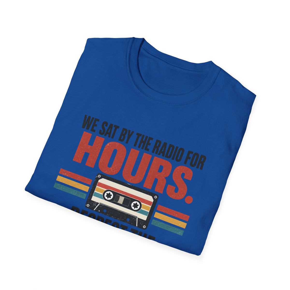 Retro Mixtape T-Shirt – "We Sat by the Radio for Hours. Respect the Mixtape." Unisex Shirt