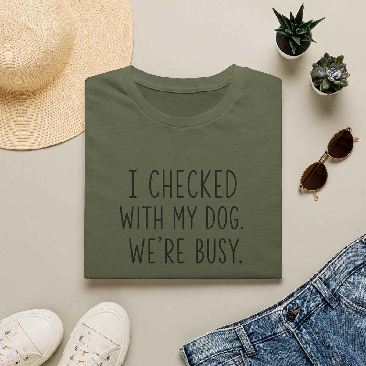 Unisex Softstyle T-Shirt I checked with my dog we’re busy