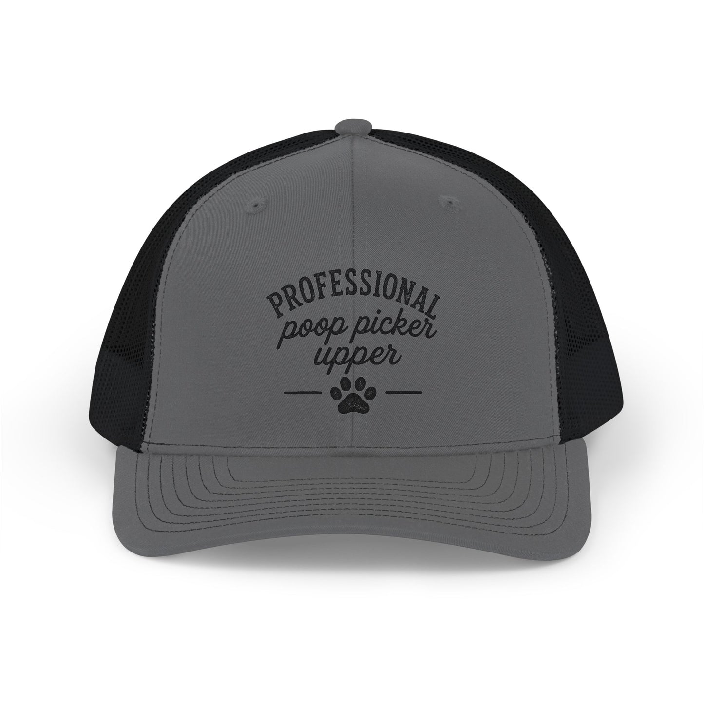 Trucker Cap — "Professional Poop Picker Upper" Dog Lover Snapback