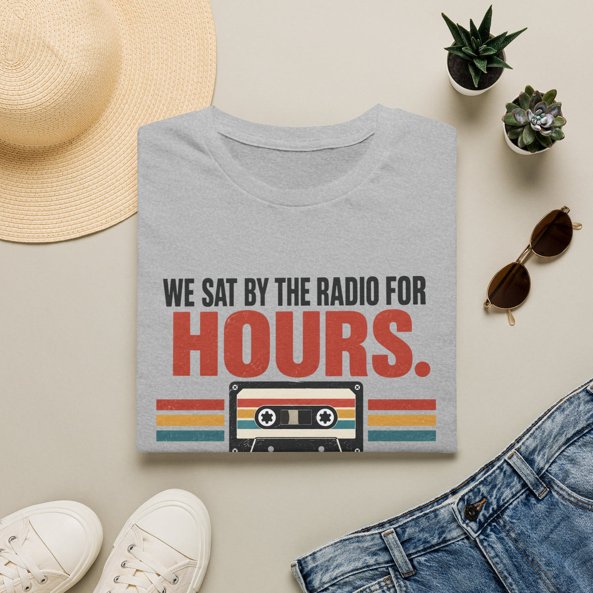 Retro Mixtape T-Shirt – "We Sat by the Radio for Hours. Respect the Mixtape." Unisex Shirt
