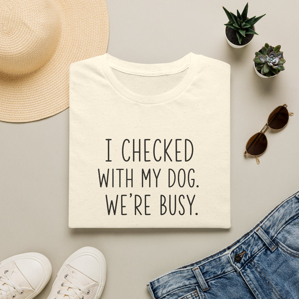 Unisex Softstyle T-Shirt I checked with my dog we’re busy