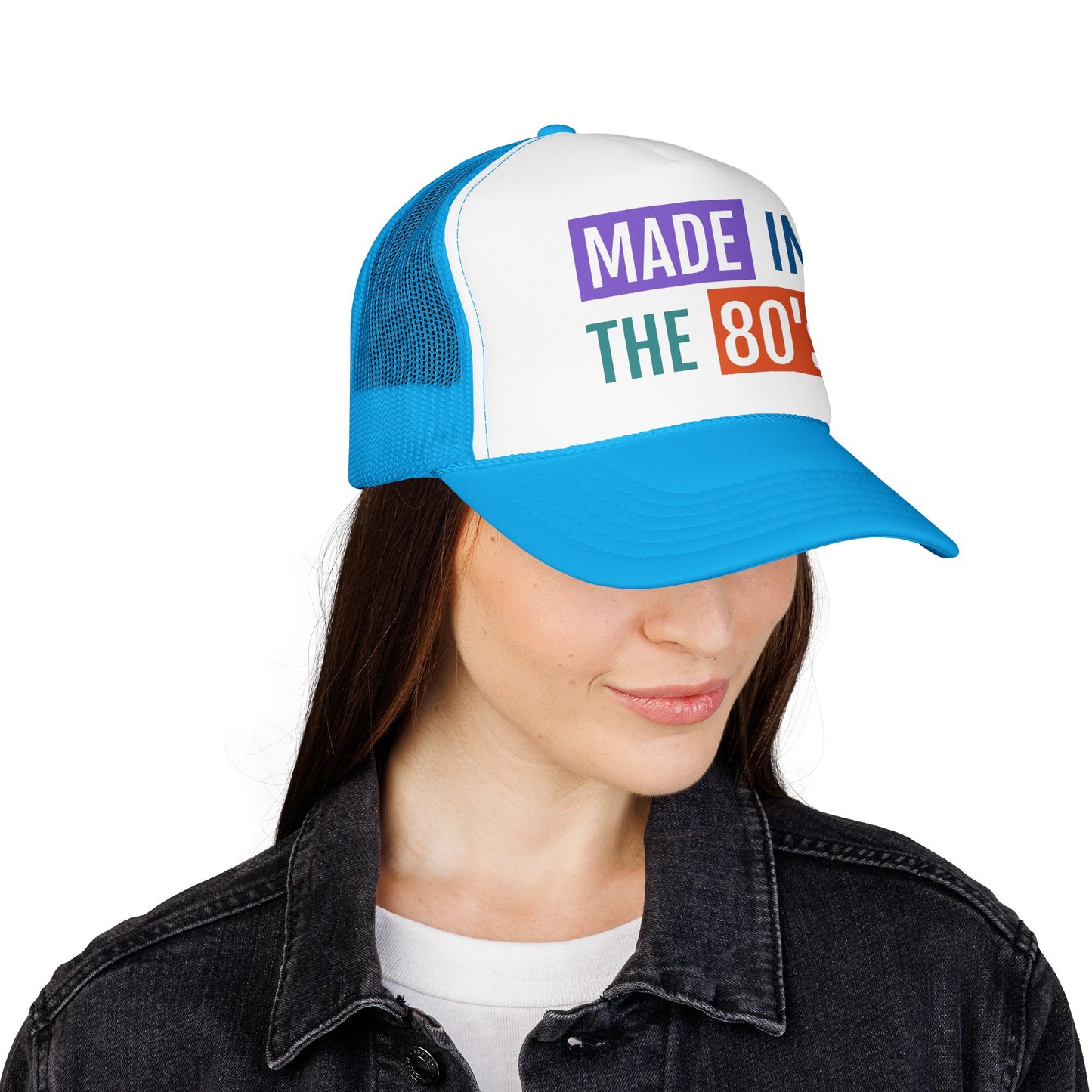 Made in the 80's Trucker Hat – Retro 1980s Foam Mesh Cap
