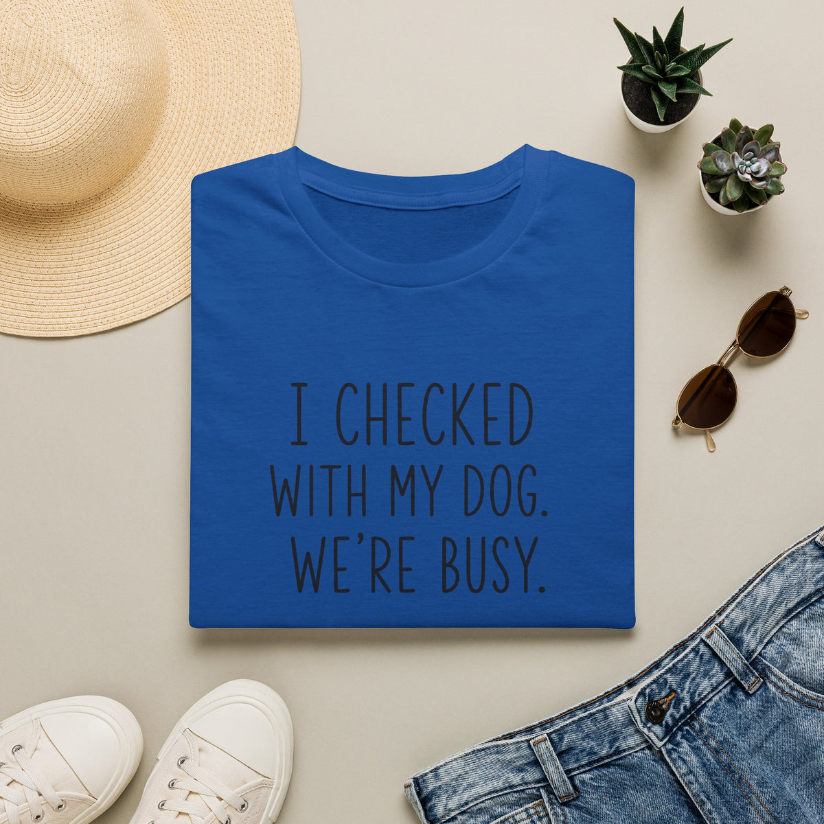 Unisex Softstyle T-Shirt I checked with my dog we’re busy