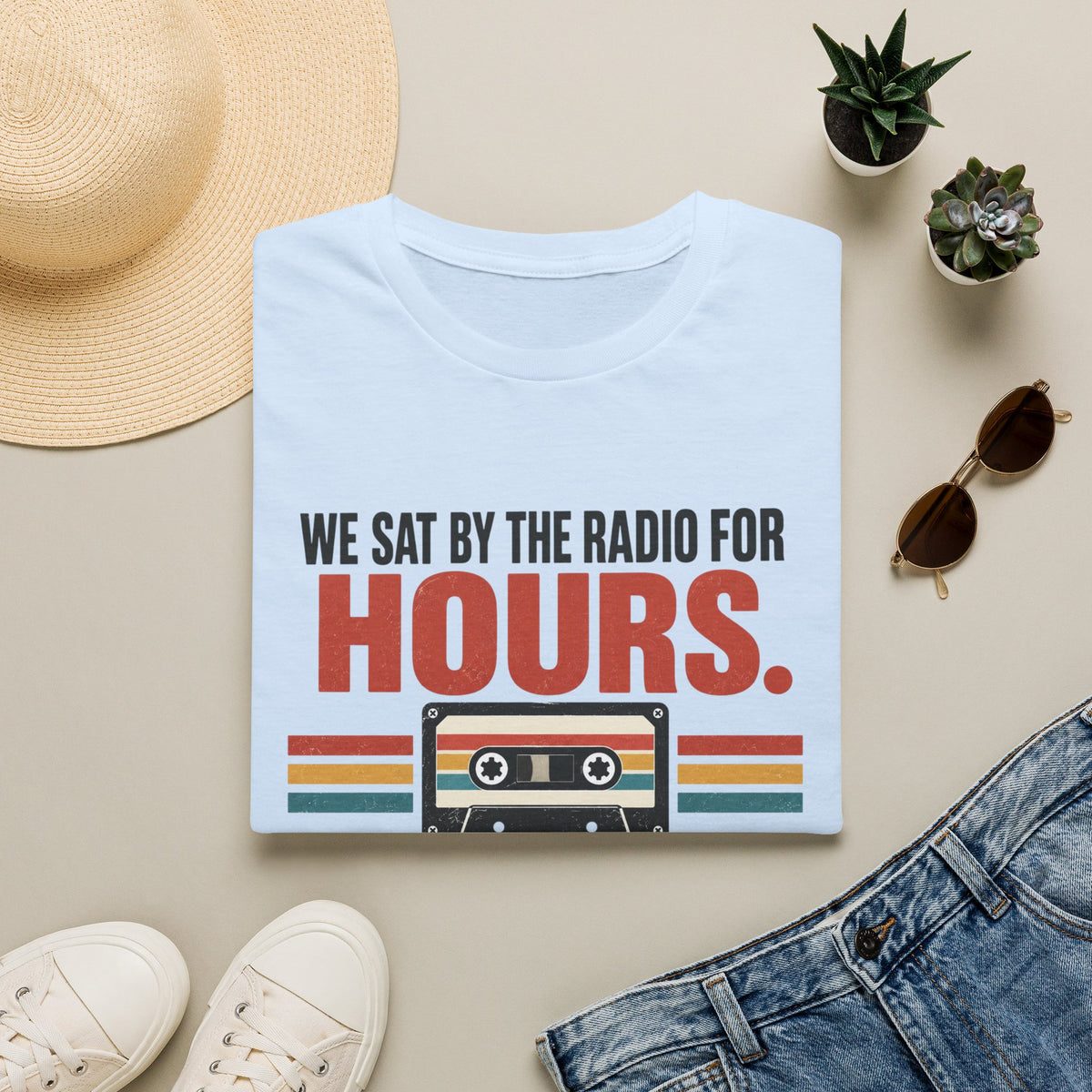 Retro Mixtape T-Shirt – "We Sat by the Radio for Hours. Respect the Mixtape." Unisex Shirt