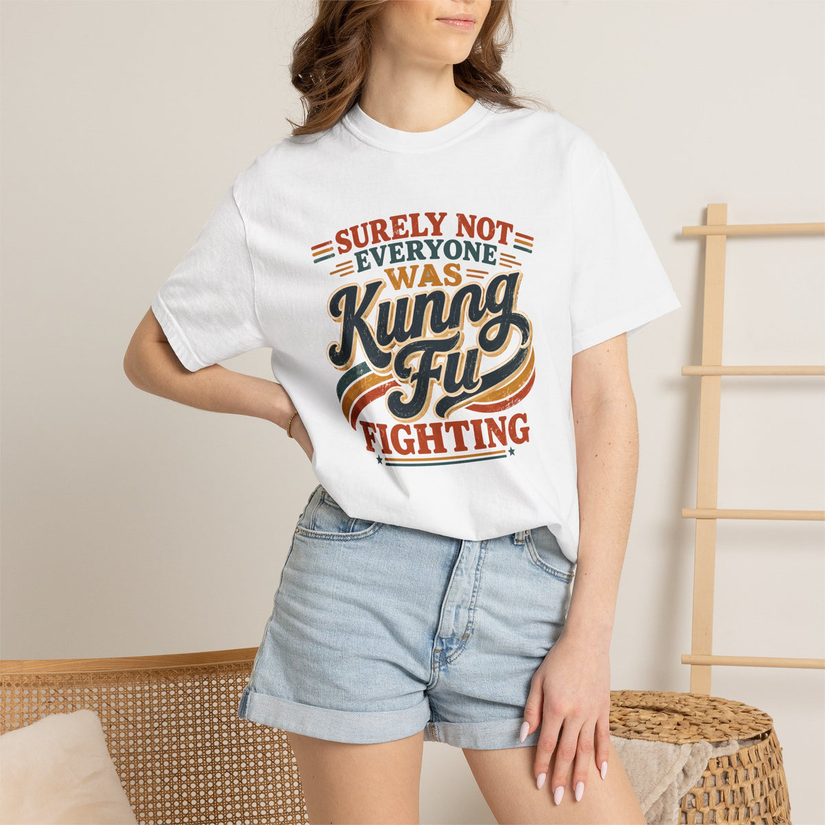 Unisex Garment-Dyed T-shirt Kung fu fighting tee