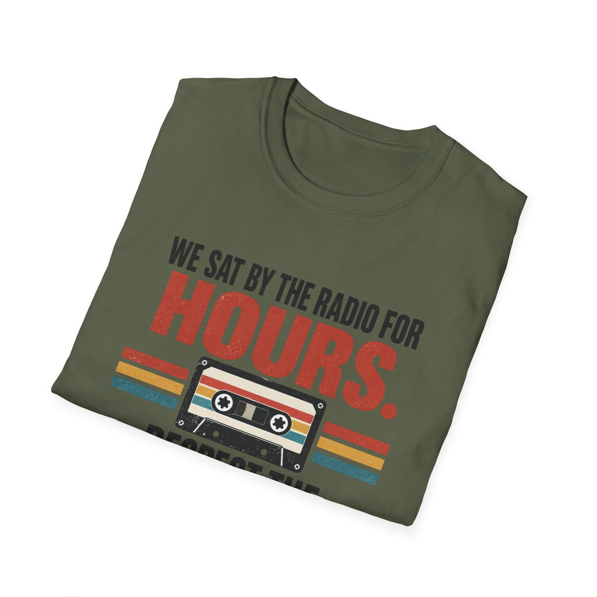 Retro Mixtape T-Shirt – "We Sat by the Radio for Hours. Respect the Mixtape." Unisex Shirt