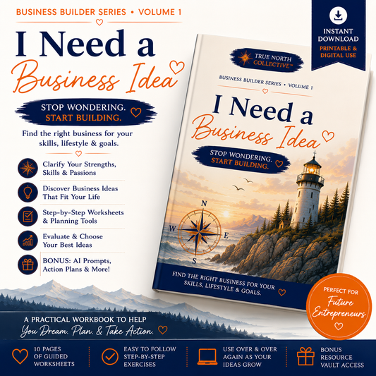 I Need a Business Idea Starter Set Download: Discover the Right Business for Your Skills, Lifestyle & Goals