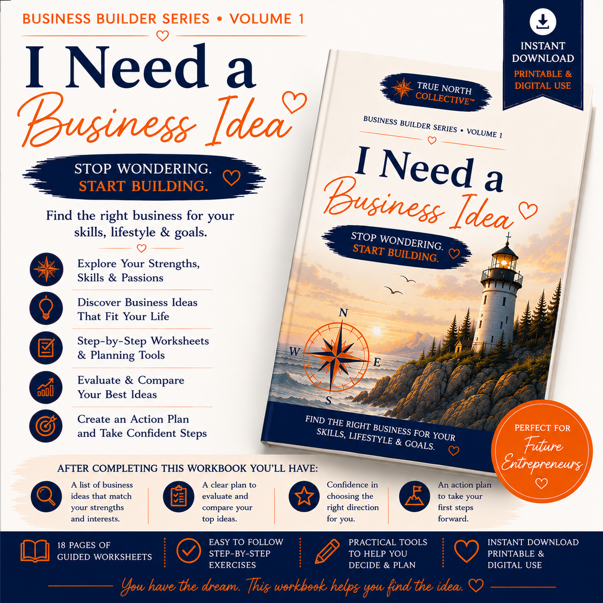 I Need a Business Idea Starter Set Download: Discover the Right Business for Your Skills, Lifestyle & Goals
